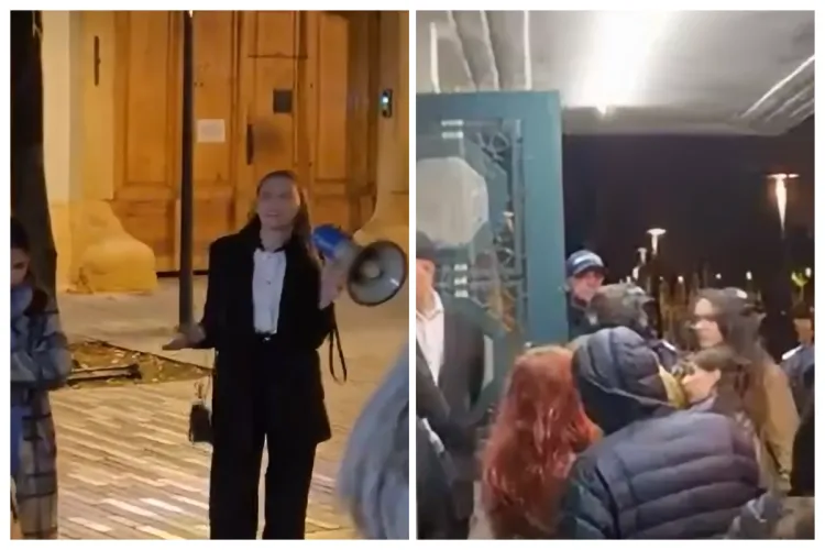 VIDEO. Studenții UBB Mate-Info au protestat la Cluj în timpul vizitei ministrului Educației: „Nu ne-a răspuns la nicio întrebare. I-am cerut demisia”