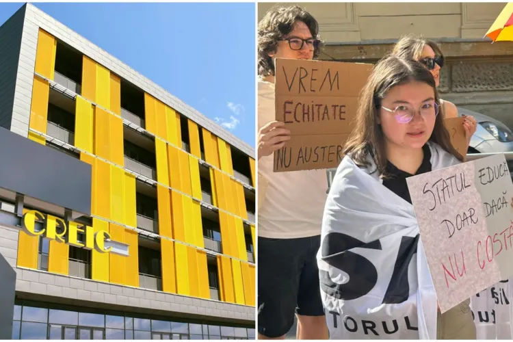 Situație tensionată la UBB Cluj! Studenții ies în stradă și cer suspendarea cursurilor din Campusul CREIC: „Nu punem piciorul unde alunecă dealul!”