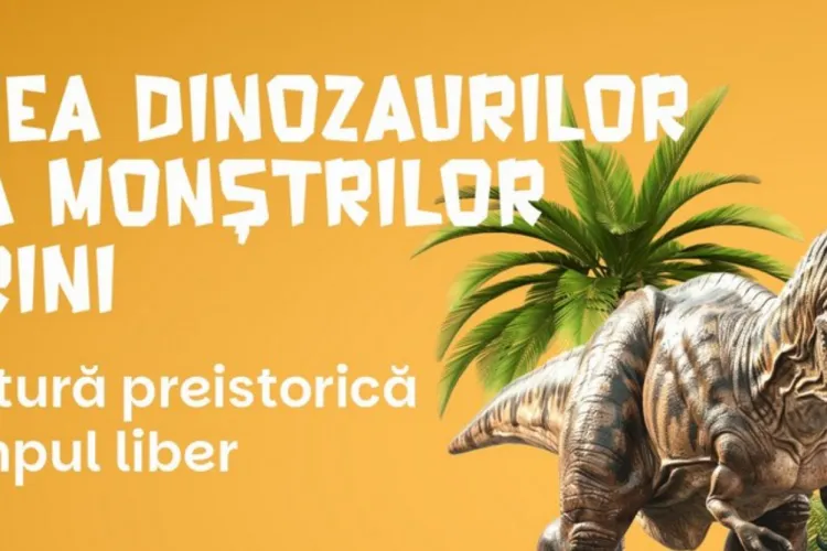 Jurassic Park la Iulius Mall Cluj: Dinozauri și monștri marini „mișcători” îi așteaptă pe cei mici la Iulius Mall în acest weekend FOTO