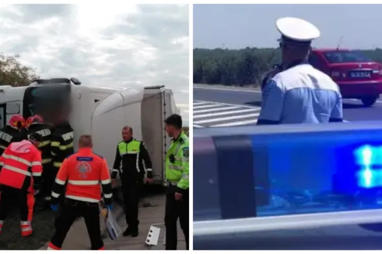 Cum s-a produs accidentul dintre două autocamioane din Cluj, unde un bărbat a rămas încarcerat. Un șofer a efectuat o manevră periculoasă 