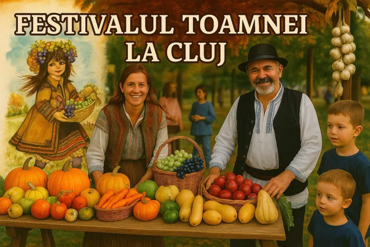 Silvoiță parfumată, plăcinte calde, o mulțime de bunătăți tradiționale, la Festivalul Toamnei la Cluj. Cei mici pot exersa olăritul și pictura pe lemn 