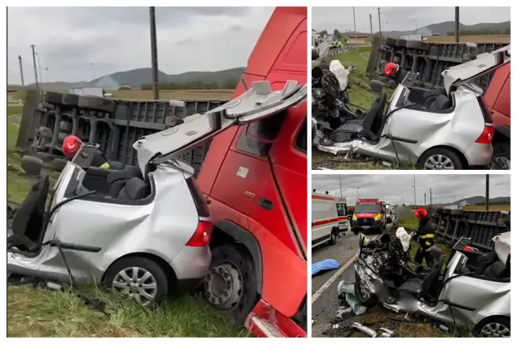 UPDATE VIDEO Tragedie la Cluj: Doi tineri, fată și băiat, au murit într-un grav accident la Câțcău. Băiatul încarcerat, fata proiectată pe carosabil