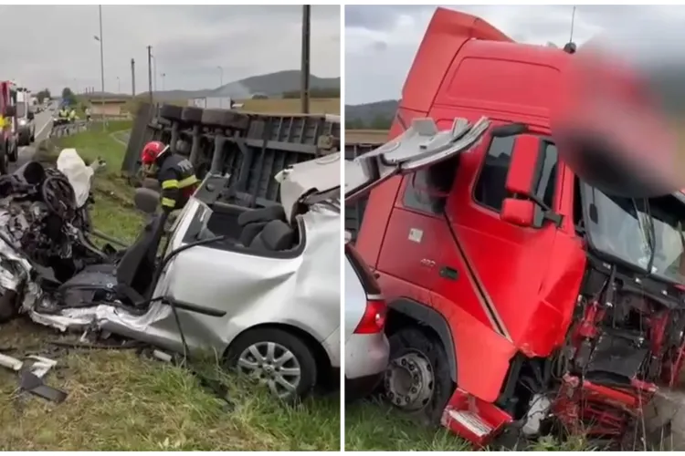VIDEO: Cum s-a produs accidentul grav din Câțcău, Cluj, în care doi tineri au murit: A intrat pe contrasens