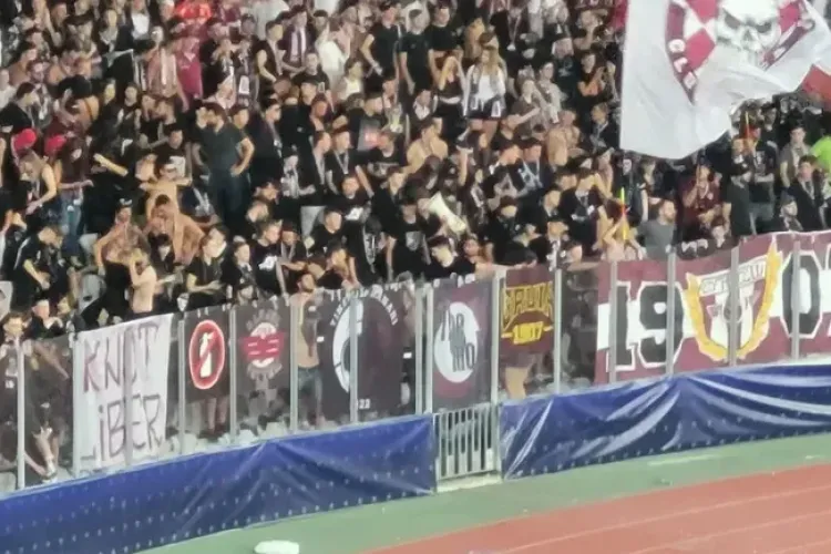 Mesaj interzis pe stadionul din Gruia, la meciul România U21 – Cipru U21. Suporterii feroviarilor acuză că sunt cenzurați 