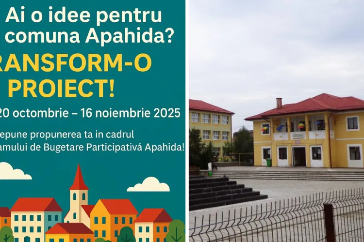 Apahida dă startul participării cetățenești: Transformă-ți ideile în proiecte concrete și fii parte din dezvoltarea comunei!