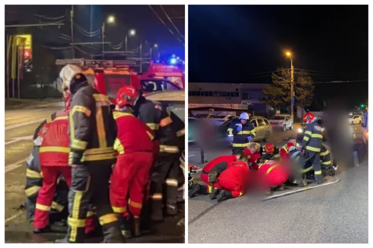 Cum s-a produs accidentul de pe Traian Vuia, din Cluj, din seara asta: Pieton grav rănit după ce a traversat neregulamentar- FOTO