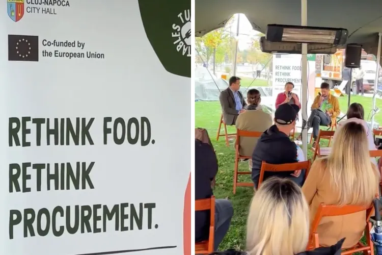 VIDEO. Ce se întâmplă cu mâncarea rămasă la festivaluri? Primăria Cluj lansează proiectul european care schimbă regulile pentru vânzători
