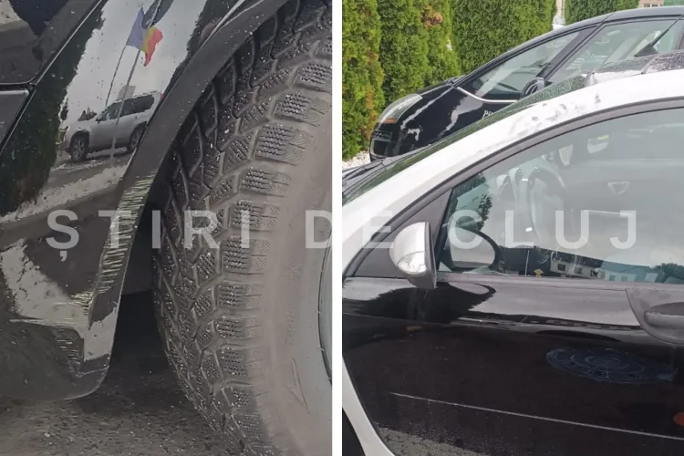 Cazul bizar al unui clujean! Hoții i-au furat mașina și tot ei i-au returnat-o, dar cu daune vizibile. Totul s-a întâmplat peste noapte FOTO 