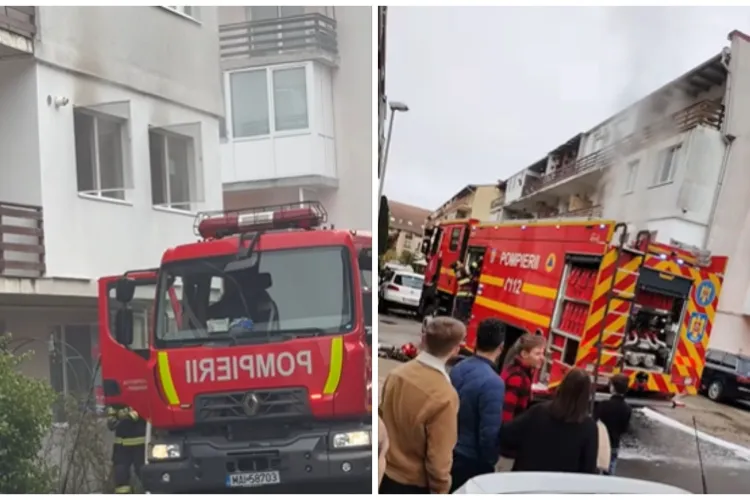 Incendiu pe strada Eroilor din Florești! Pompierii intervin de urgență la un apartament cuprins de flăcări VIDEO 
