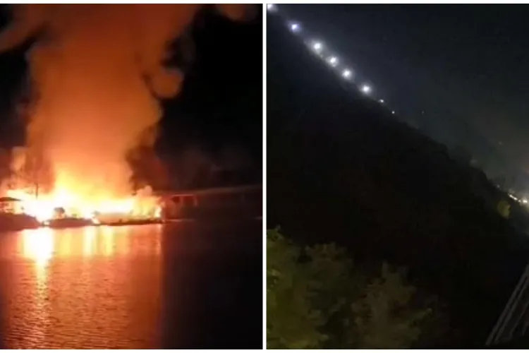 Incendiul de proporții de la Someșul Cald, județul Cluj, a fost văzut de la kilometri distanță, până în Florești