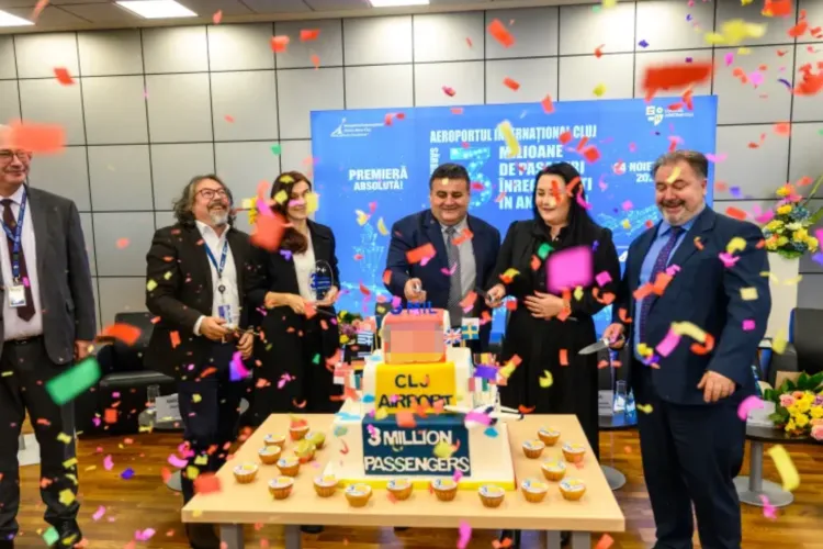 Premieră pe Aeroportul Cluj: Depășește pentru a treia oară consecutiv 3 milioane pasageri. Este primul aeroport regional care reușește această perfomanță