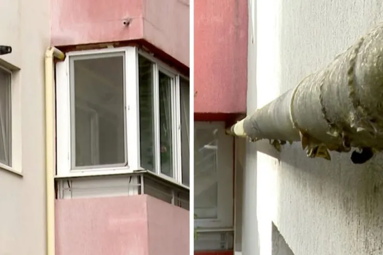 Halucinant! O clujeancă și-a închis balconul cu tot cu țeava de gaze a blocului: „Oare ce a avut în cap?”