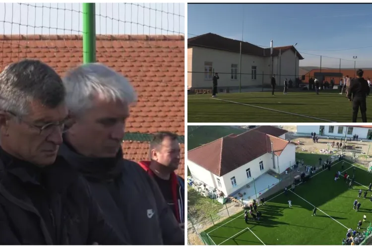 Primul teren de fotbal finanțat de „Generația de Aur” este la Cluj! După nici o săptămână de la plecarea de la U Cluj, Sabău a și inaugurat sinteticul