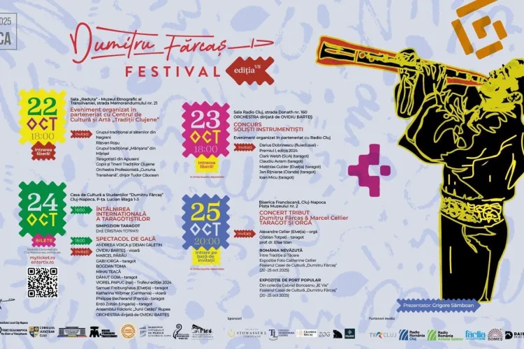 Patru zile de emoție și folclor autentic la Cluj! Festivalul „Dumitru Fărcaș” aduce din nou tradiția în centrul orașului