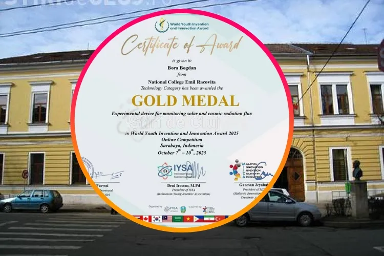Un elev de la Colegiul „Emil Racoviță” din Cluj, medalie de aur la cea mai prestigioasă competiție de știință în Indonezia. Are doar 16 ani!