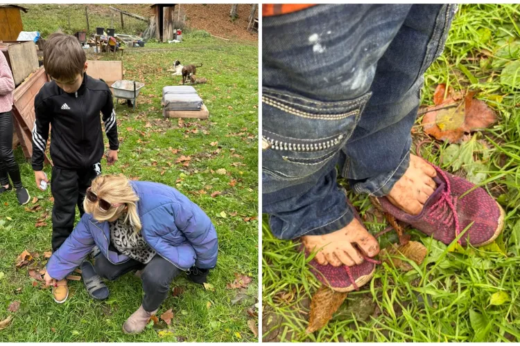 Ghetuțe pentru eroii munților! Rocsana Contraș și voluntarii au adus un zâmbet copiilor uitați din Apuseni: „Au ceva din tăria stâncii” FOTO 