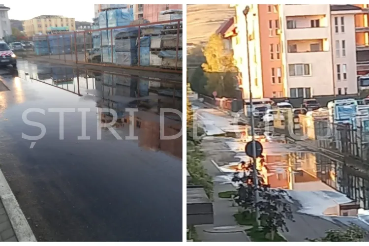 O stradă din Florești, sub ape de două luni! Compania de Apă Someș „înoată” în promisiuni, nu în soluții: „Avem sesizări făcute peste tot” VIDEO