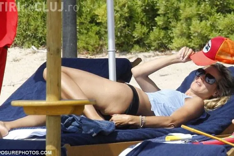 Heidi Klum, fara sutien la plaja - FOTO