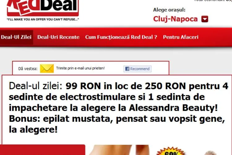  99 lei in loc de 250 lei pentru 4 sedinte de electrostimulare si 1 sedinta de impachetare la Alessandra Beauty! (P)