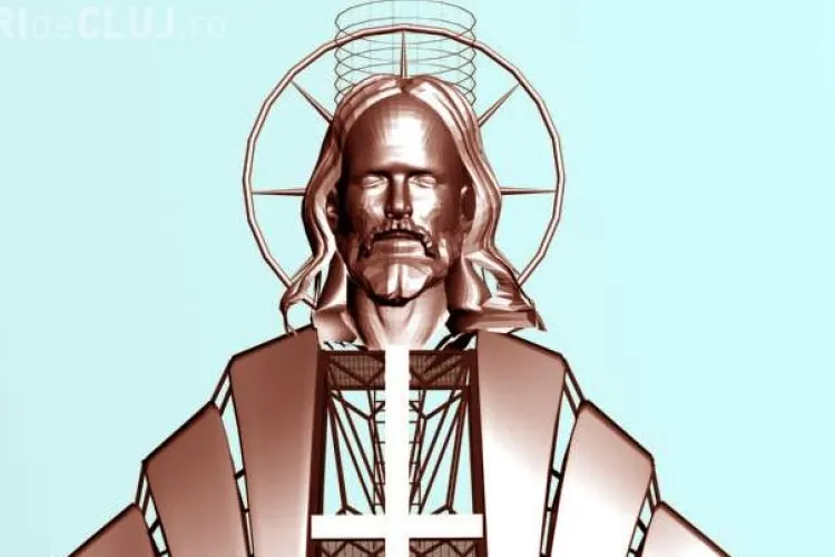 O statuie a lui Iisus de 22 de metri va fi montata pe muntele Gordon, in judetul Harghita