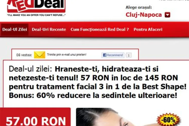 Faceti-va frumoase la un pret incredibil! Tratament cosmetic la 57 de lei in loc de 145 de lei (P)