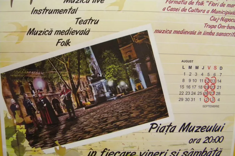 Concerte in Piata Muzeului pe durata lunii august! Vezi detalii 