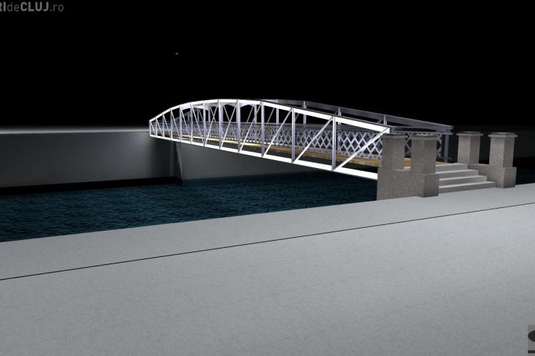 Podul Dragalina de langa Opera Maghiara intra in reabilitare VIDEO