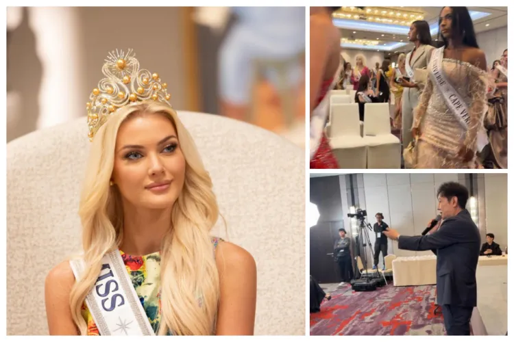 VIDEO. Protest istoric la Miss Universe: Concurentele, în frunte cu câștigătoarea Miss Universe, au părăsit sala după umilirea Miss Mexic 2025