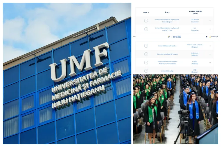 UMF Cluj, locul 1 în Europa la medicină dentară în limba franceză și locul 3 la medicină, potrivit Le Figaro. UMF Cluj are 3500 de studenți străini