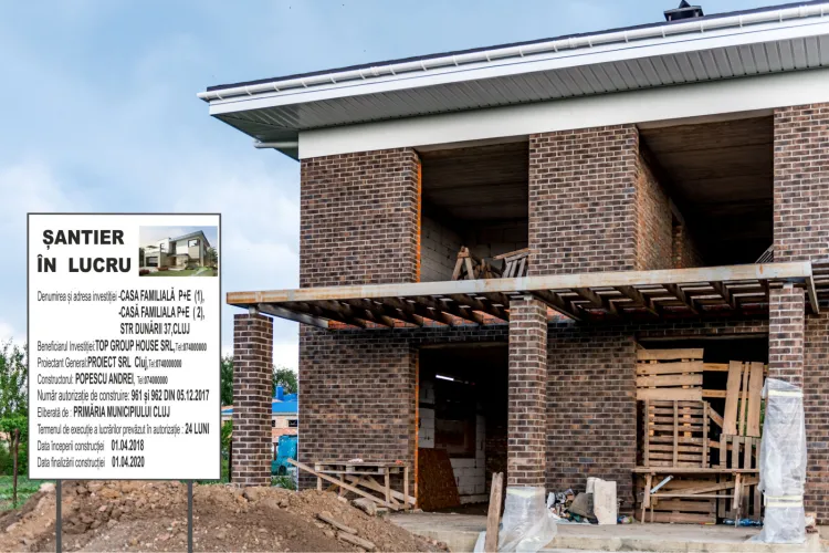 Șantierele ascunse vor fi descoperite! Primăria Jucu avertizează că panoul de identificare este obligatoriu și lipsa lui e contravenție