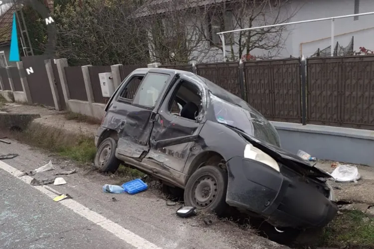 Cum s-a produs accidentul de la Fundătura, pe DN 1C din Cluj. Din nou, neatenția la volan putea fi fatală