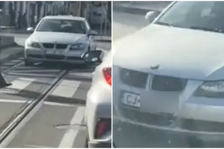 VIDEO. Un șofer din Cluj s-a pierdut în trafic în zona Gării. Relaxat, a intrat pe interzis și și-a văzut de drum: „Nu a părut să realizeze că greșește”