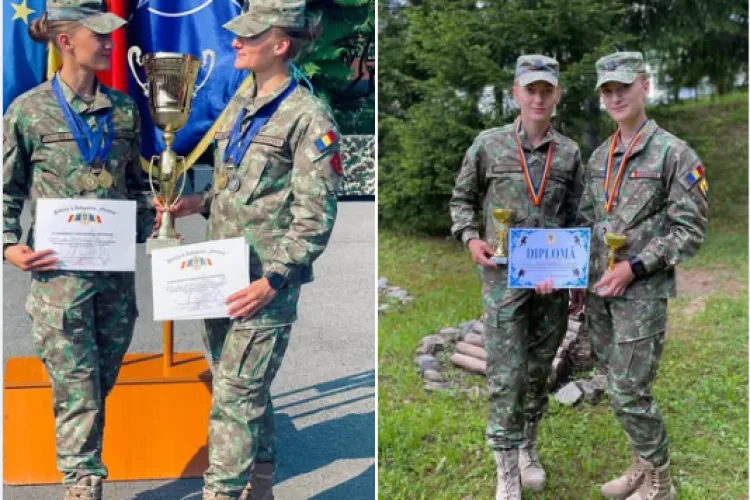 Au renunțat la distracții pentru glorie! Povestea surorilor gemene Andreca, sportivele militare care nu cunosc cuvântul „renunțare”