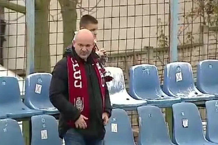 Imaginea zilei în Superliga! „Galeria” CFR-ului a făcut furori la Clinceni, în meciul cu Unirea Slobozia. Clujenii au ieșit din zona roșie a clasamentului