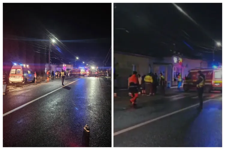 Trafic reluat pe DN1 – E60, după accidentul grav din Poieni, în care trei tineri au fost răniți pe trecerea de pietoni de un șofer băut