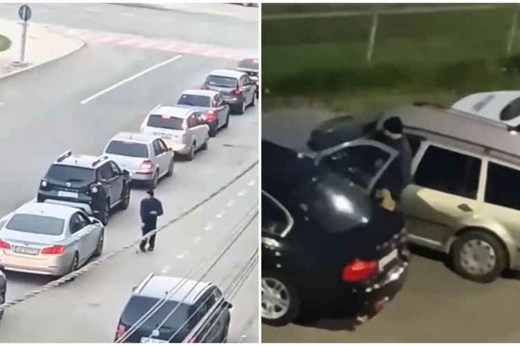 „Minune” înainte de Crăciun: Un cerșetor care abia se ținea pe picioare și-a revenit miraculos după câțiva metri și a pornit liniștit cu mașina VIDEO