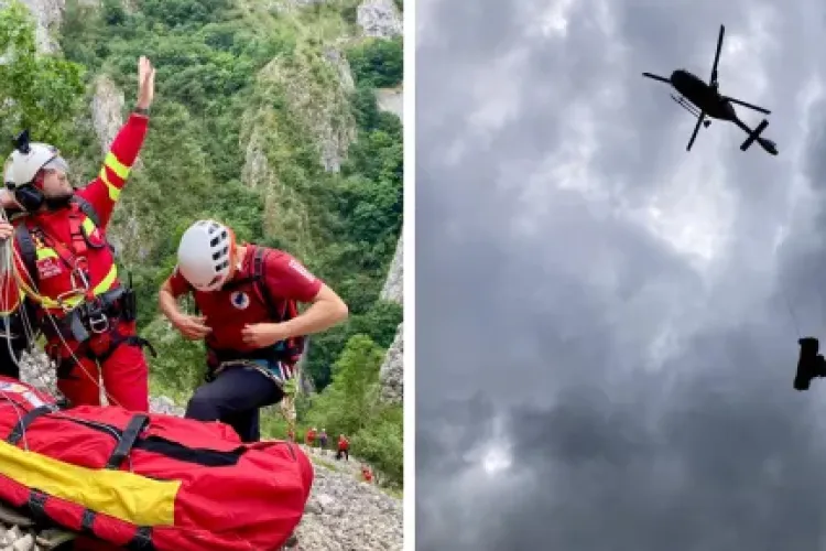 Zi de foc pentru salvamontiști! 12 persoane au fost salvate, iar un turist a fost evacuat cu elicopterul. Câte apeluri au fost din Cluj 