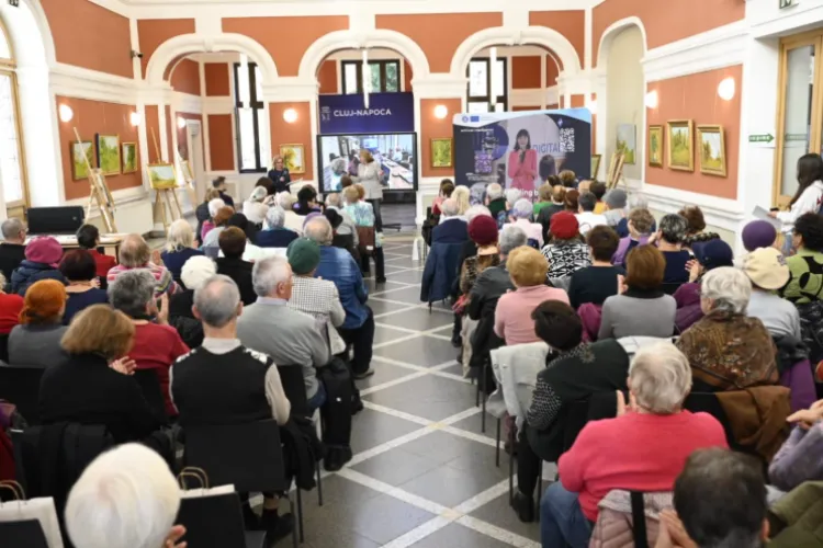 Emoție la Cluj-Napoca! Peste 100 de seniori au descoperit pas cu pas universul tehnologiei FOTO 