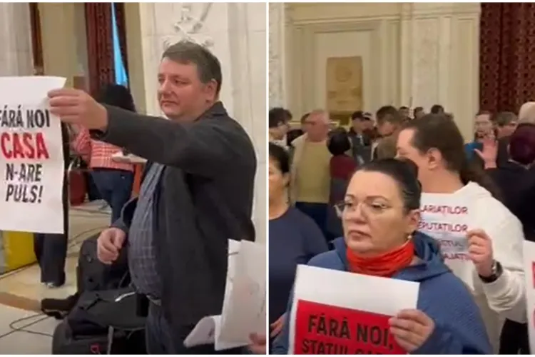 Protest în Parlament: Angajații se revoltă față de tăierile salariale. „Suntem sub nivelul de avarie!”. Promisiunea lui Sorin Grindeanu