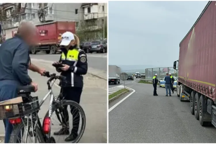 Polițiștii, puși pe treabă în Cluj: Mașini fără rovinietă, bicicliști aproape de comă alcoolică și amenzi uriașe date într-o acțiune fulger