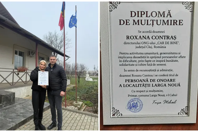 Rocsana Contraș, onorată pentru sprijinul acordat celor în nevoie: „O distincție venită dintr-o comunitate pe care o simt aproape de inimă” FOTO