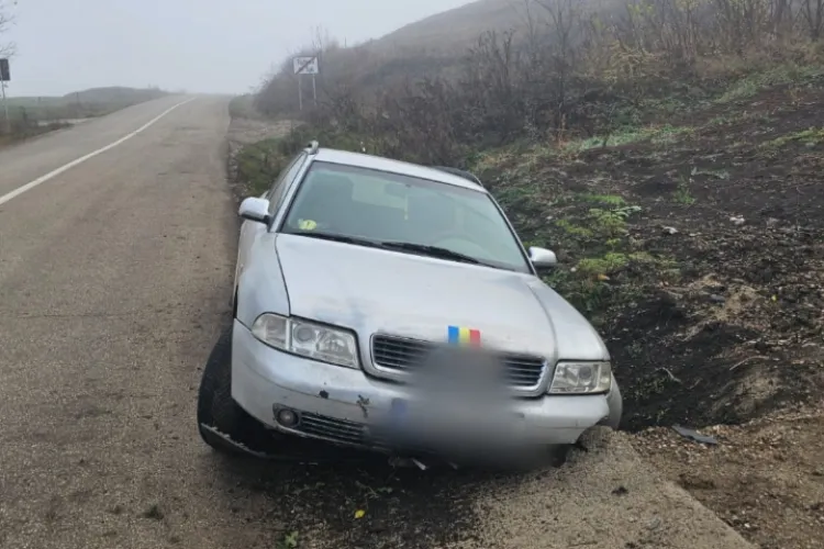 Accident în Cluj! Un șofer beat a lovit un cap de pod și a fugit de la fața locului. Cum l-au găsit polițiștii pe bărbat 