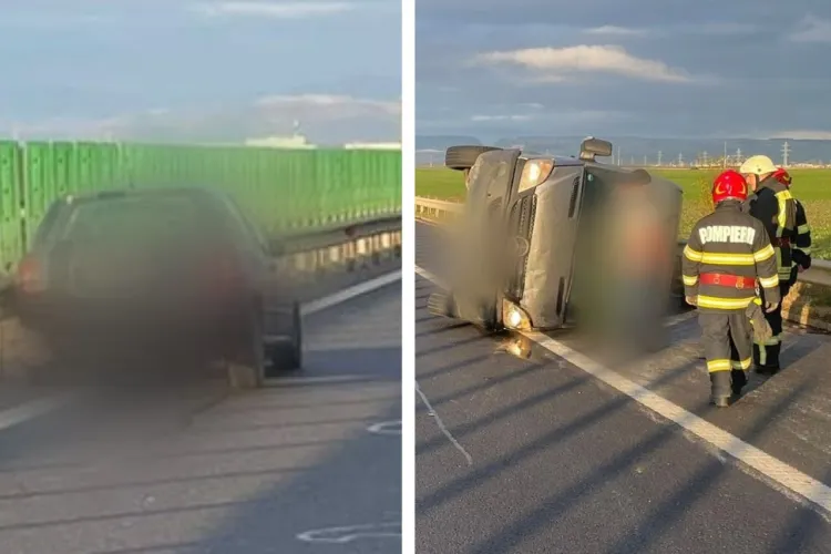 Cum s-a întâmplat accidentul de azi dimineață din Cluj: Impact grav pe A3 după ce un șofer de 63 de ani a condus băut