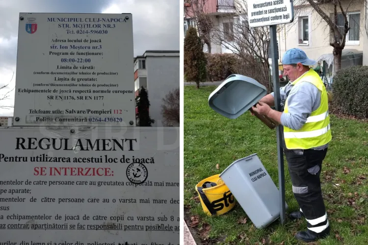 Primăria Cluj-Napoca reacționează! Rezultatele articolului Știri de Cluj  despre mizeria dintr-un parc des frecventat de copiii din Mănăștur FOTO