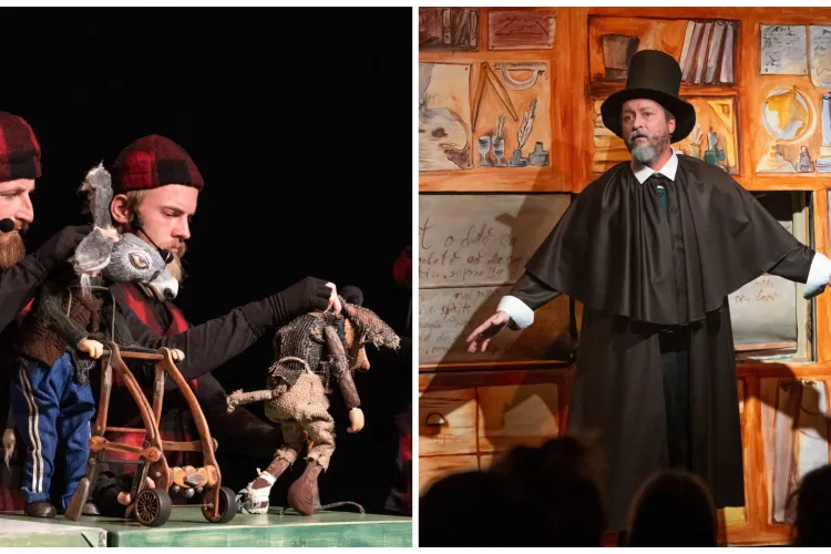 Weekend magic la Teatrul de Păpuși „Puck” din Cluj-Napoca: „Muzicanții din Bremen” și „O poveste de Crăciun” pentru spectatorii mici și mari