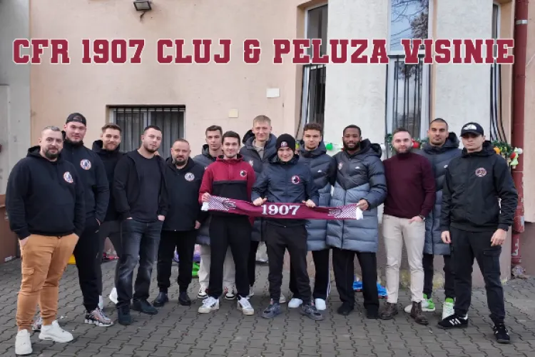 Când fotbalul devine speranță! CFR Cluj și Peluza Vișinie, alături de copiii vulnerabili înainte de sărbători FOTO/VIDEO