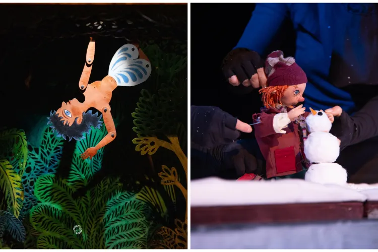 Magia sărbătorilor ajunge pe scena clujeană: Weekend special la Teatrul de Păpuși „Puck”, cu umbre fermecate și povești de Crăciun