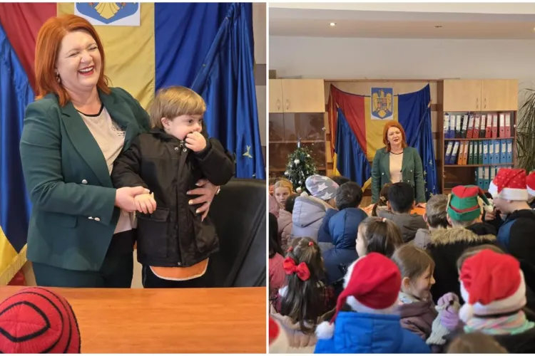 Spiridușii lui Moș Crăciun au adus spiritul Crăciunului la Primăria Apahida. Clipe magice alături de primarul Cristina Belce și cei mici