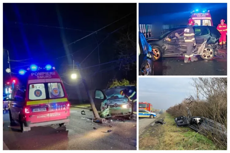 Lăsați pedala de accelerație și fiți mai atenți: În ultimele 3 zile ISU Cluj a intervenit în 37 de accidente și incendii. Crăciun cu bucurie, nu cu durere!