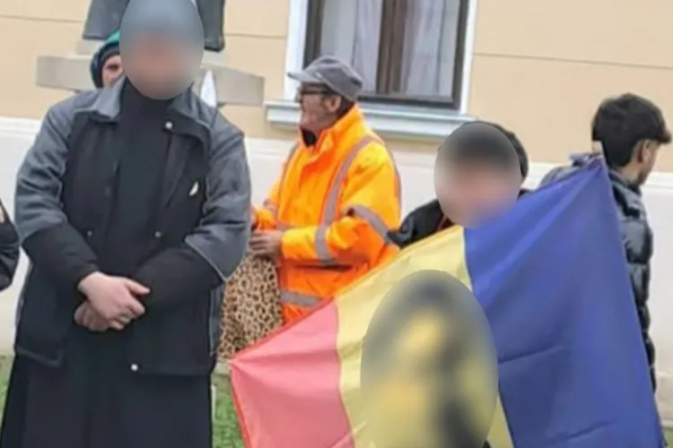 A fost găsit tânărul care a fluturat un steag cu Zelea Codreanu de Ziua Națională. Câți ani de închisoare riscă pentru fapta sa